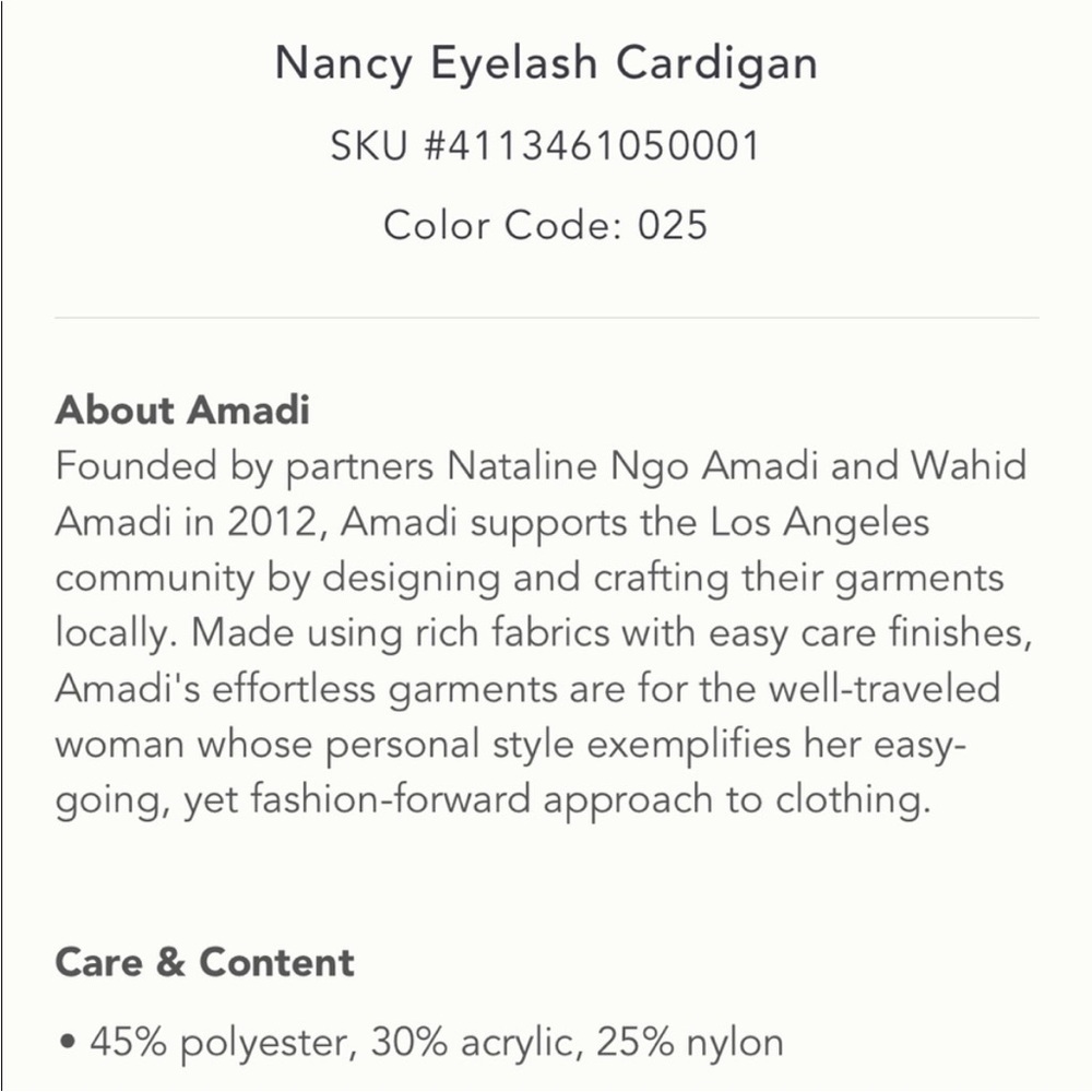 Anthropologie Amadi Nancy Eyelash Cardigan Honey Light Brown - Picture 15 of 15